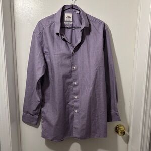 Ben Sherman Men's Purple Casual Button-Down Shirt